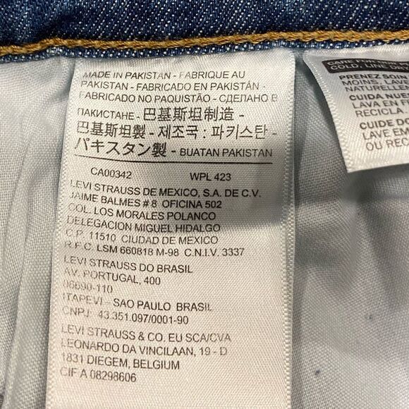 Levi's NWT Wedgie Skinny High Rise Raw Hem Denim Jeans 28 - Picture 11 of 12